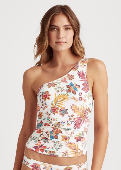 Tankini Ralph Lauren Mujer Multicolor - Floral One-Shoulder - GSVRO8065